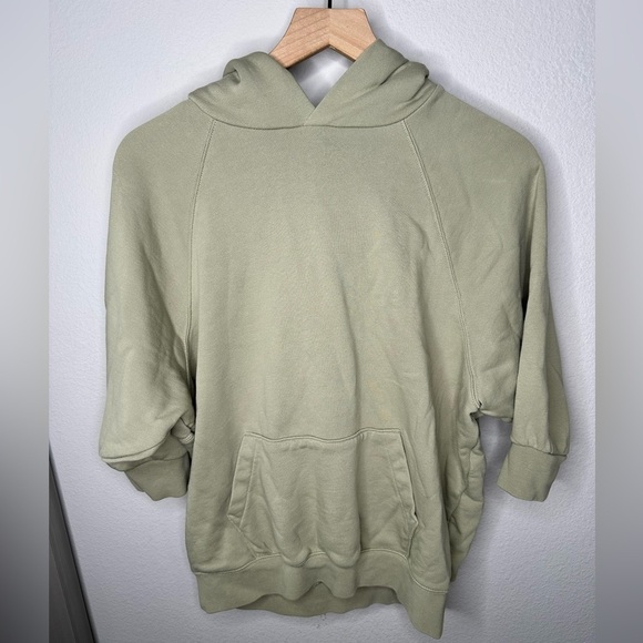 Essentials Tops - Fear Of God Essentials Women’s Sea Foam 3/4 Sleeve 1977 Hoodie XXS Oversized